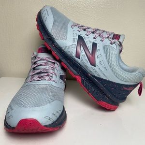 Women's New Balance Fuel Core Gray/Pink Running/ All Terrain Shoes Size 7.5